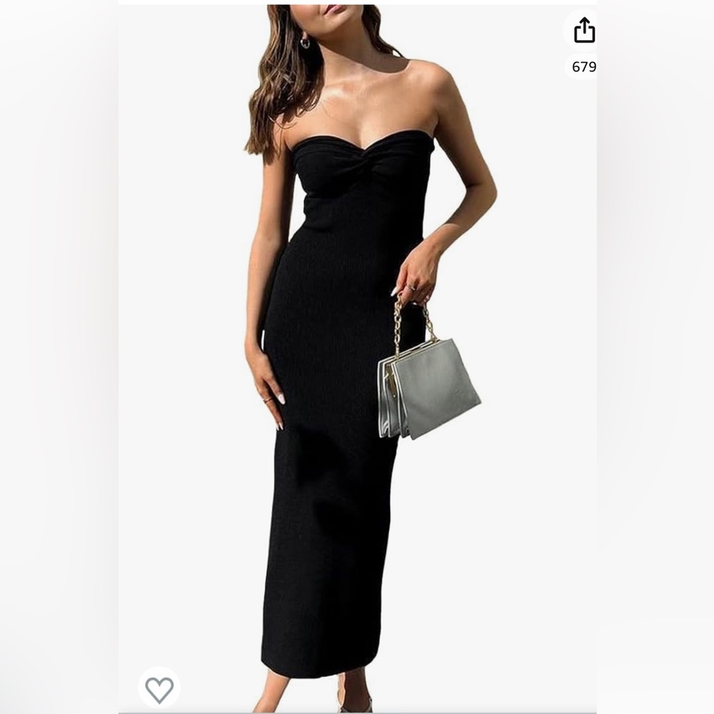 Sdencin Women Sexy Twist Knot Front Ribbed Knit Bodycon dress